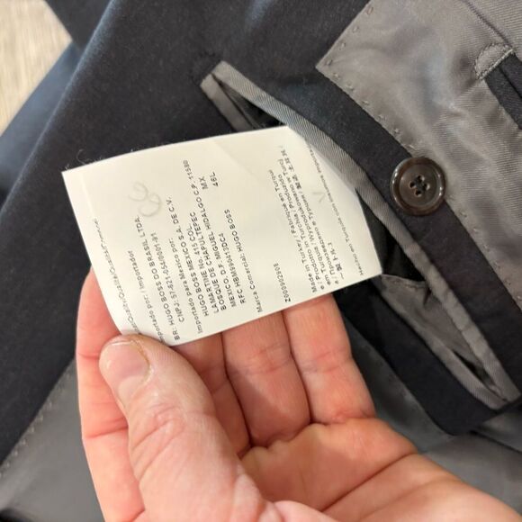 HUGO BOSS Selection Black Super 150 Wool 46L Jacket - Picture 15 of 15